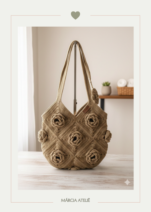 bolsa em crochê